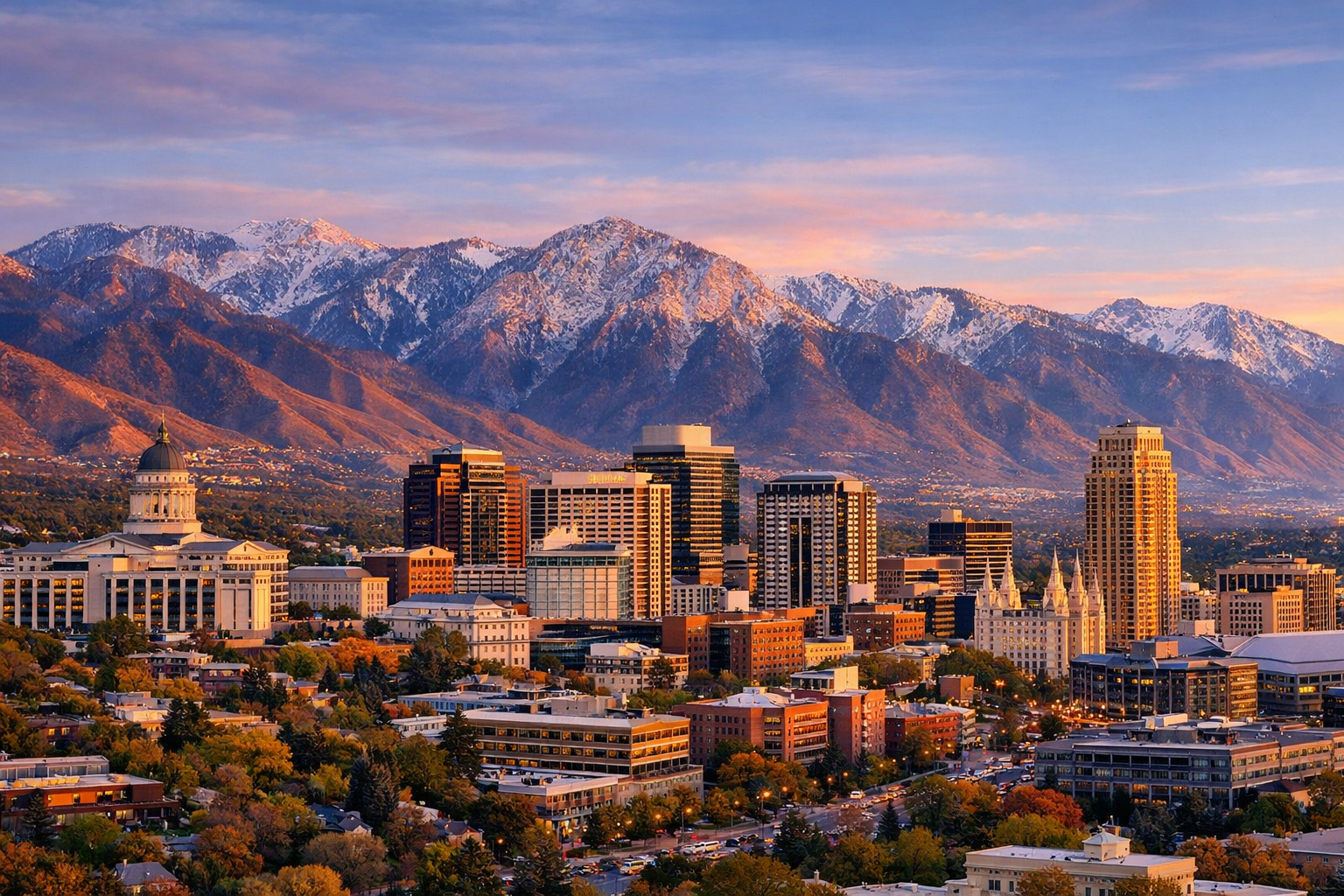 Salt Lake City, Utah skyline
